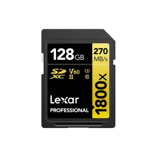 Lexar Carte SDXC Professional 1800x Gold Series 128 GB