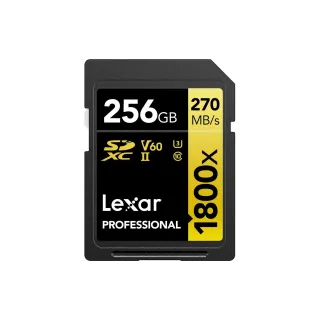 Lexar Carte SDXC Professional 1800x Gold Series 256 GB