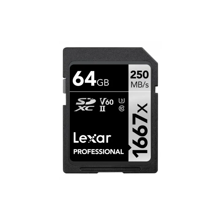 Lexar Carte SDXC Professional 1667x SILVER Serie 64 GB