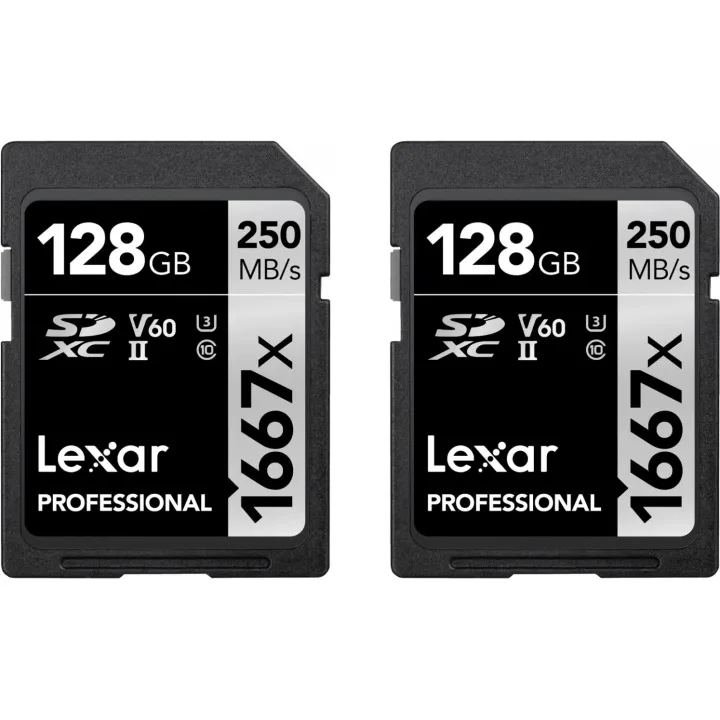 Lexar Carte SDXC Professional 1667x SILVER Serie 2x 128 GB