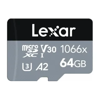 Lexar Carte microSDXC Professional 1066x Silver 64 GB