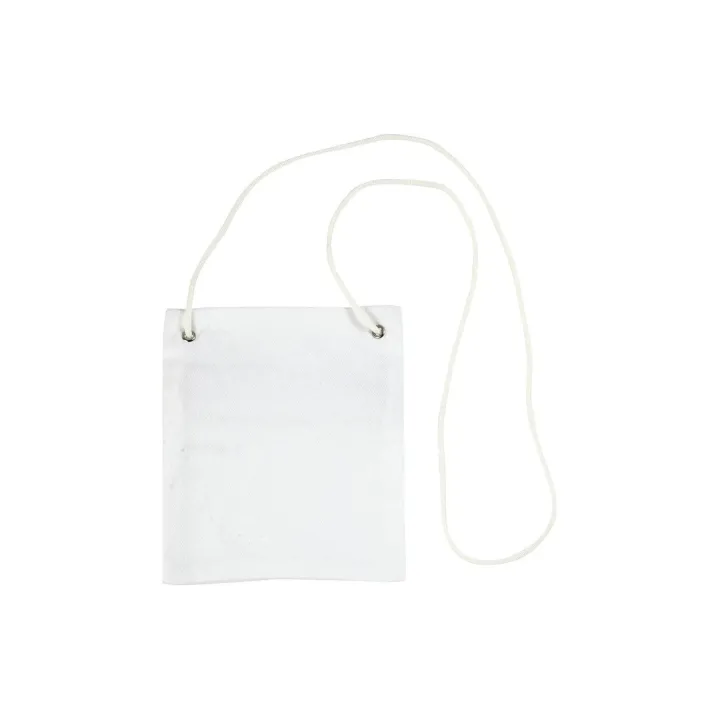 Creativ Company Pochette tour de cou 13 x 15 cm Coton-Polyesther flex, Blanc