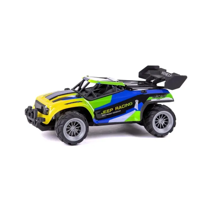 TEC-TOY Buggy Jeep Racing Bleu-vert, 1:18