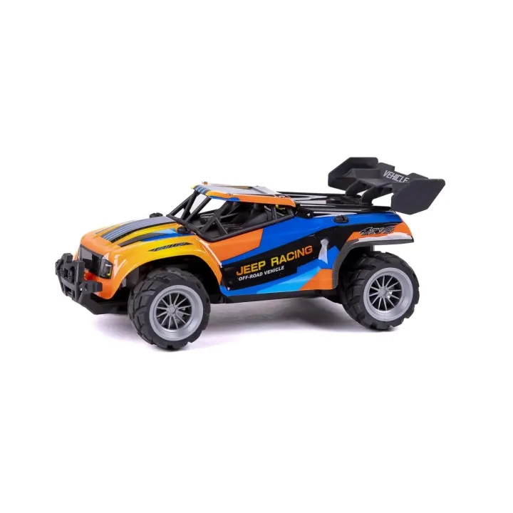 TEC-TOY Buggy Jeep Racing Bleu-Orange, 1:18