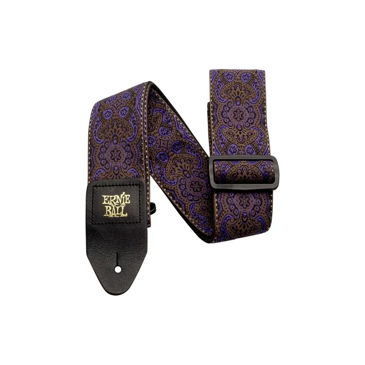 Ernie Ball Sangle de guitare Jacquard Purple Paisley