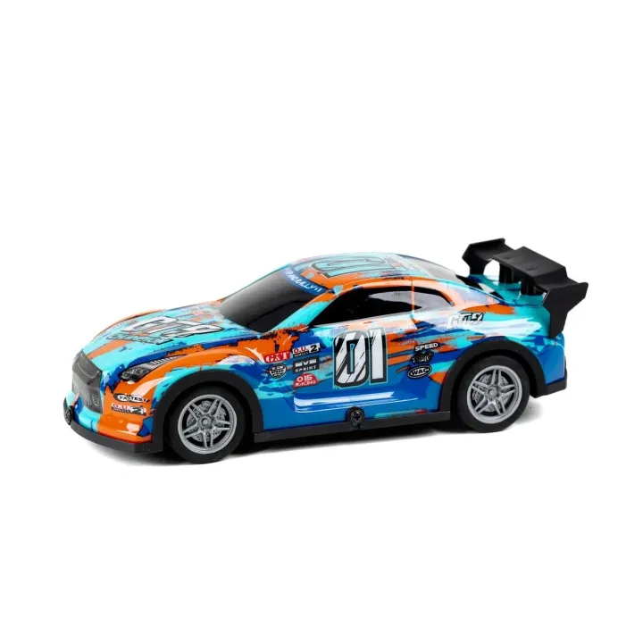 TEC-TOY Voiture Champion GT9 avec lumière, bleu-orange, 1:22