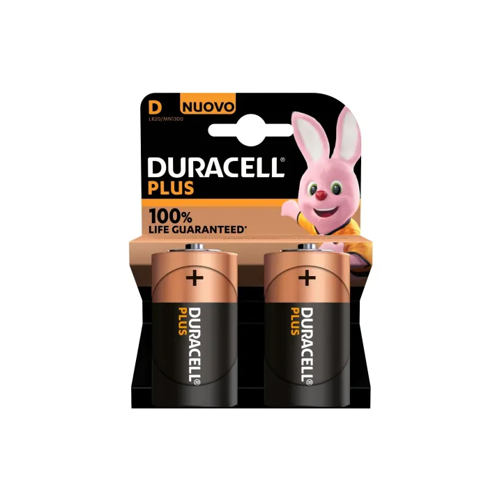 Duracell Pile D Plus Power 2 Pièce-s