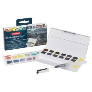 Derwent Palette portable Graphitint, multicolore, 12 pièces