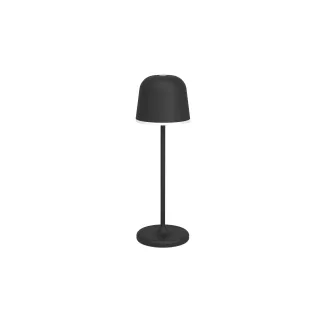 EGLO Leuchten Lampe de table à accu MANNERA 2.2W, 34 cm, noir