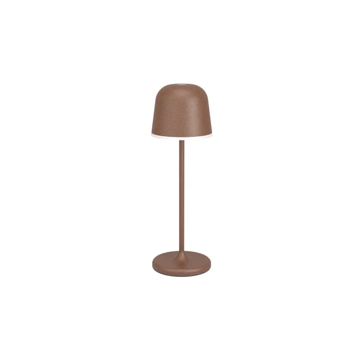 EGLO Leuchten Lampe de table à accu MANNERA 2.2W, 34 cm, brun rouille