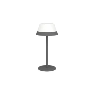 EGLO Leuchten Lampe de table à accu MEGGIANO 1.5W, 32 cm, gris