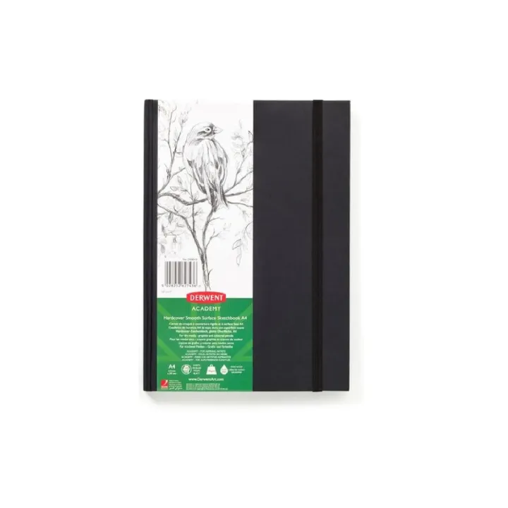 Derwent Carnet de notes - carnet de croquis Academy, DIN-A4, 128 feuilles