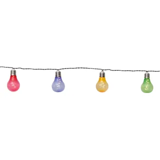 EGLO Leuchten Guirlande lumineuse SOLAR 10 LED, 190 cm, multicolore
