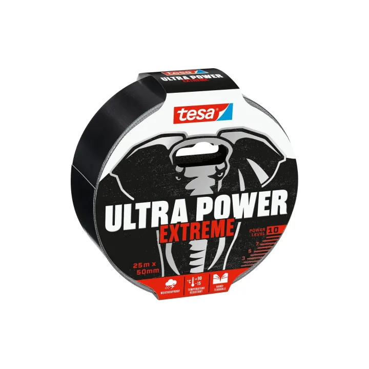 tesa Ruban textile adhésif Ultra Power Extreme, 25 m x 50 mm