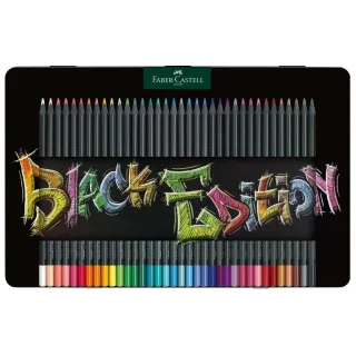 Faber-Castell Crayons de couleur Black Edition 36 pièces