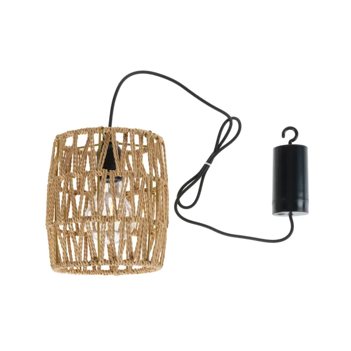 COCON Lampe suspendue avec abat-jour en rotin