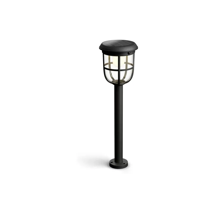 Philips Radii UE Lampe de socle solaire noir 3000K