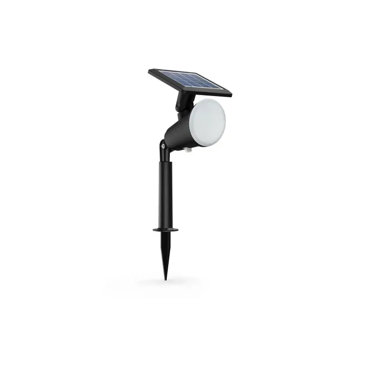 Philips Lampe spot Solar Jivix Spiess, capteur de lumière, 2700K, noir