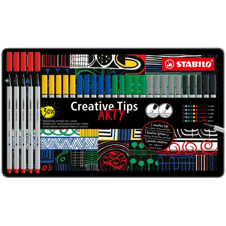 STABILO Creative Tips ARTY Étui de 30