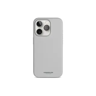 Vonmählen Coque arrière Eco Silicone iPhone 15 Pro Light Gray