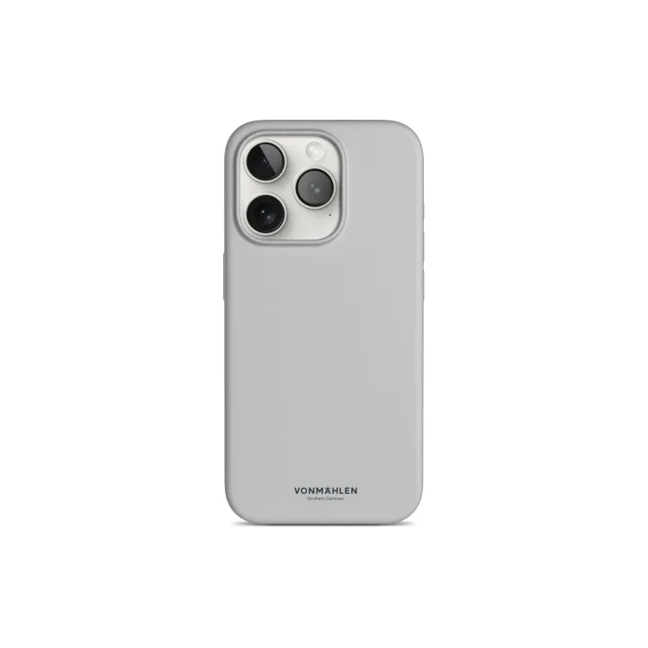 Vonmählen Coque arrière Eco Silicone iPhone 15 Pro Max Light Gray