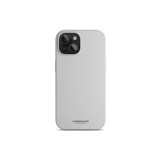 Vonmählen Coque arrière Eco Silicone iPhone 15 Plus Light Gray