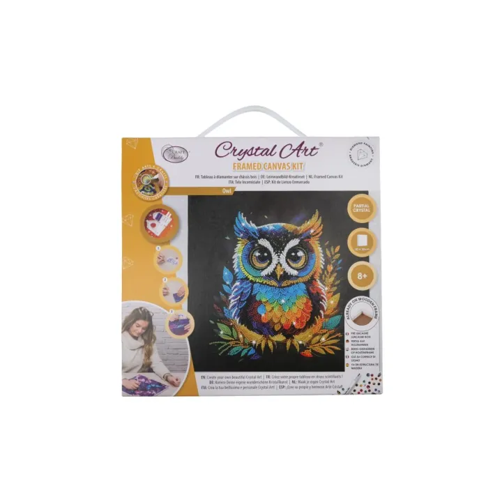 CRAFT Buddy Kits de bricolage Crystal Art Kit Hibou