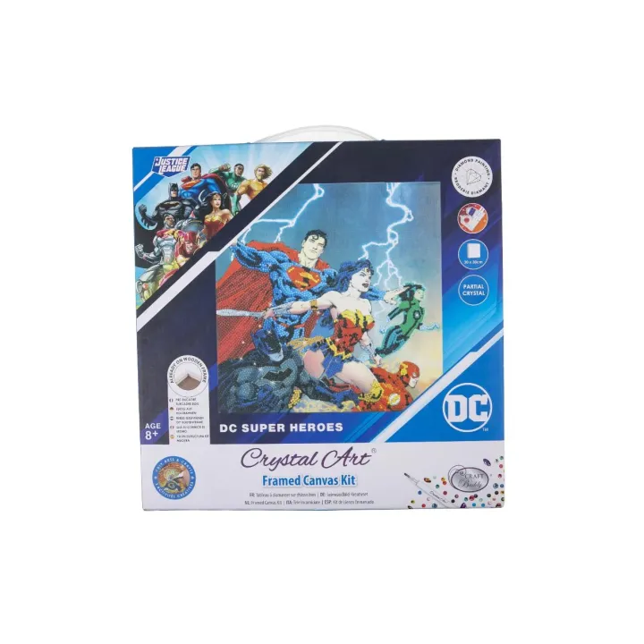 CRAFT Buddy Kits de bricolage Crystal Art Kit DC Super Heroes