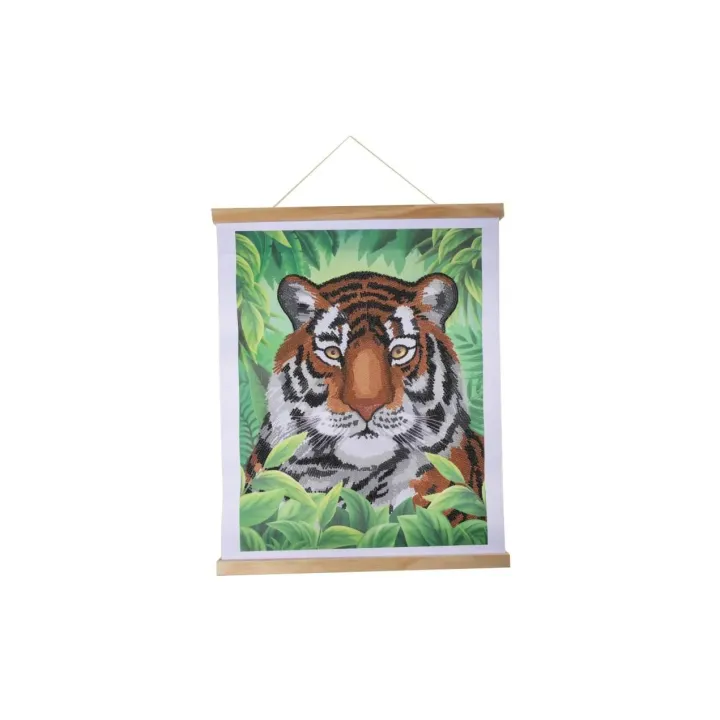 CRAFT Buddy Kits de bricolage Crystal Art Scroll Tigre royal