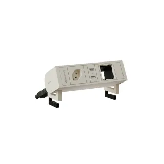 Max Hauri Ciabatta di alimentazione SUPRA T13, USB-A-C, module vide Blanc