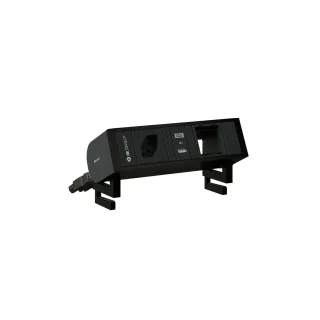 Max Hauri Ciabatta di alimentazione SUPRA T13, USB-A-C, module vide Noir