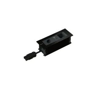 Max Hauri Ciabatta di alimentazione INTRO2.0 T13, USB-A-C, module vide Noir