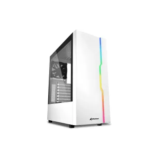 Sharkoon Boîtier d’ordinateur RGB Slider Blanc