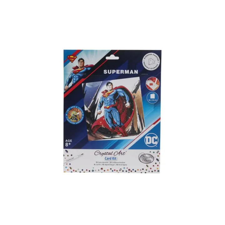 CRAFT Buddy Kits de bricolage Crystal Art Card Superman