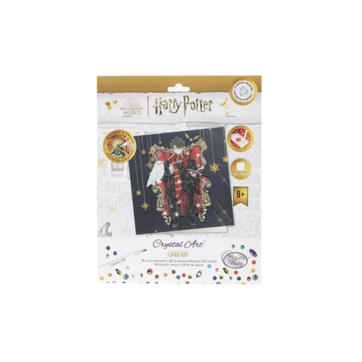 CRAFT Buddy Kits de bricolage Crystal Art Card Harry & Hedwig