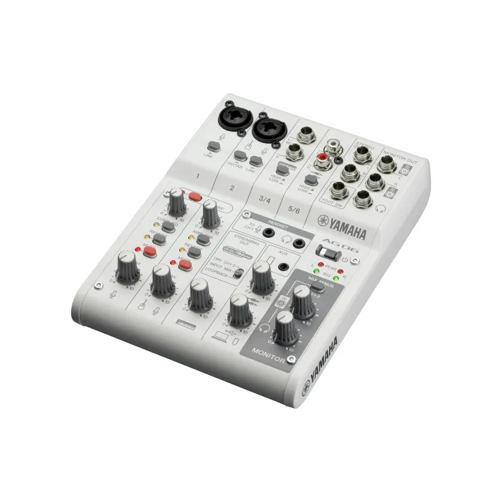 Yamaha Table de mixage AG06 MK2 - Blanc