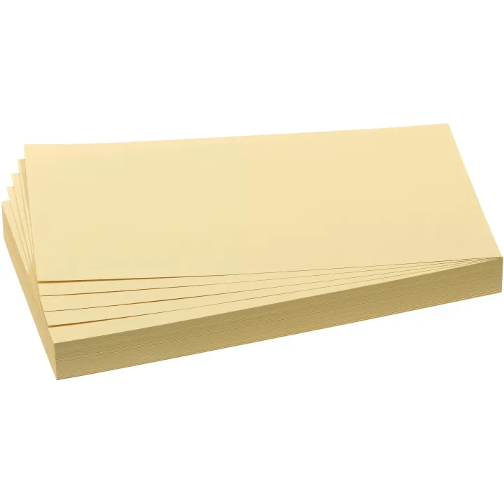 Franken Cartes de présentation 20.5 x 9.5 cm, jaune, 500 pièces
