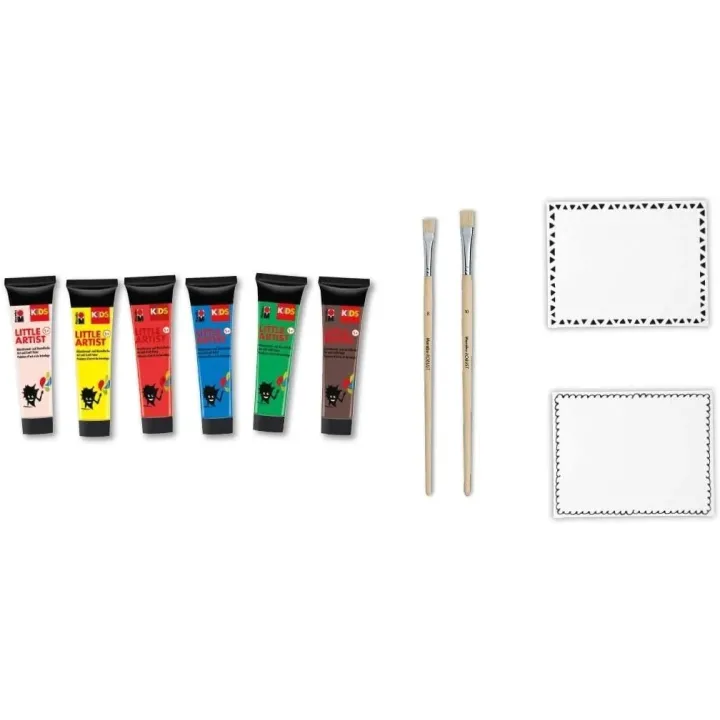 Marabu Peinture pour bricolage Kids Little Artist Art Box 6 x 36 ml, 10 pièces