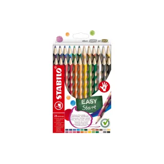 STABILO Crayons de couleur EASYcolors Étui de 24