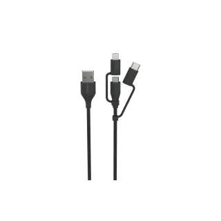 Ansmann Câble chargeur USB Micro, Lightning, type C, 120 cm