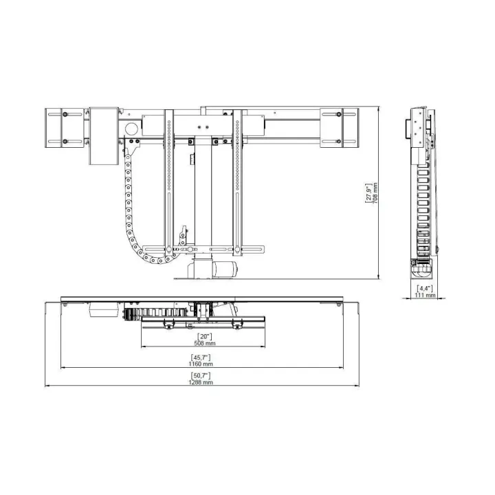 DSS Élévateur de TV Premium 1 0447 max. 30 kg