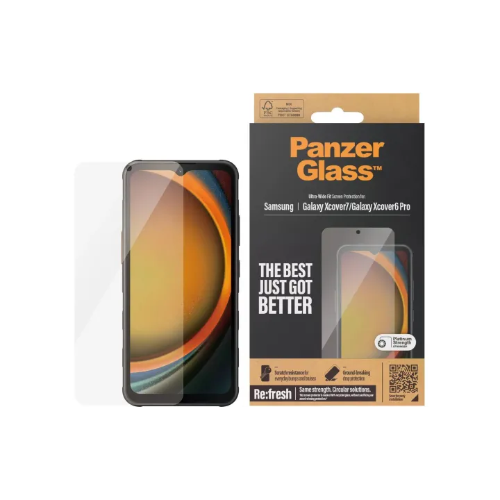 Panzerglass Protection d’écran Ultra Wide Fit Galaxy Xcover6 Pro & Xcover7