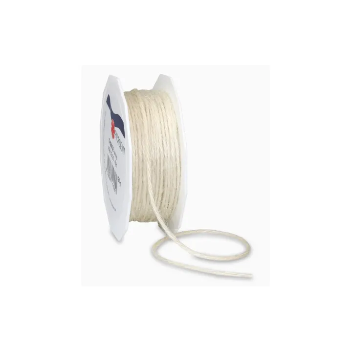 Pattberg Ruban de jute 2 mm x 25 m, Blanc