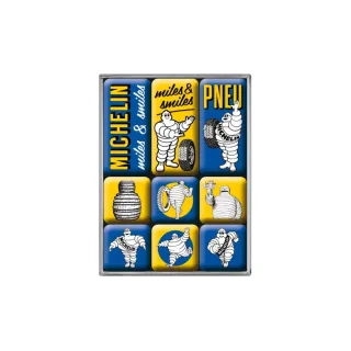 Nostalgic Art Set daimants Michelin 9 Pièce-s, Bleu-Jaune