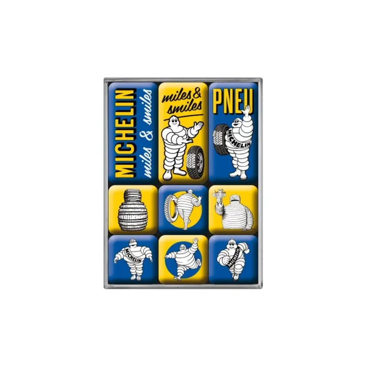 Nostalgic Art Set daimants Michelin 1 Pièce-s, Bleu-Jaune