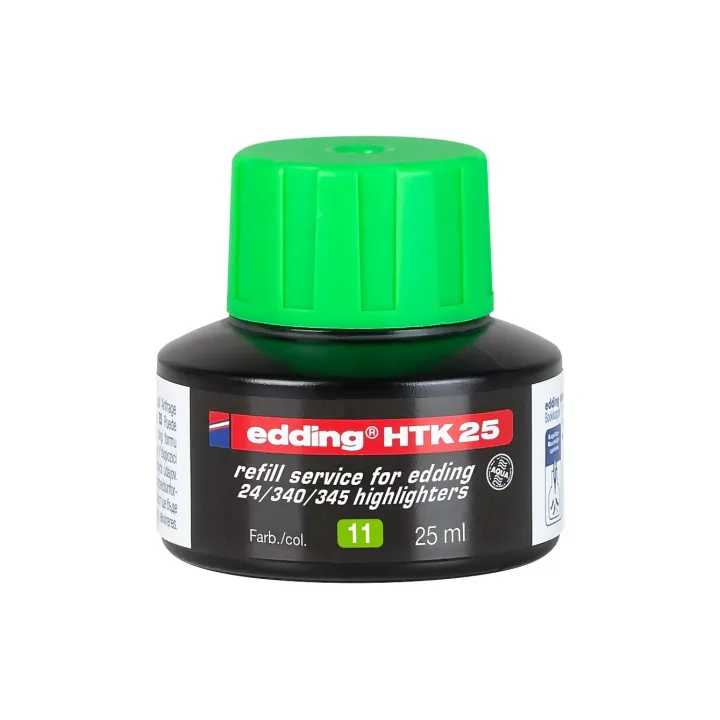 edding Encre de recharge HTK25 25 ml, Vert clair