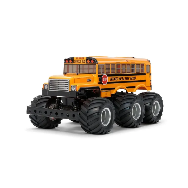 Tamiya Monster Truck King Yellow 6x6 G6-01 Kit de construction, 1:18