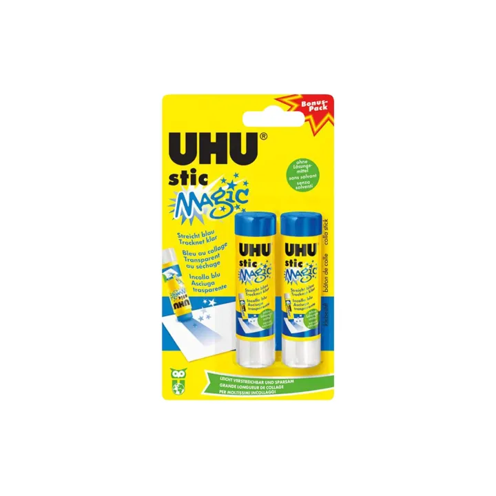 UHU Lot de bâtons de colle Magic 8.2 g, 2 pièces