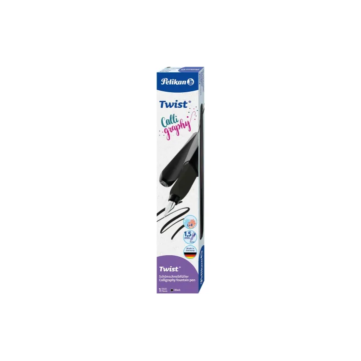 Pelikan Stylo plume Calligraphie Twist Black, 1 pièce