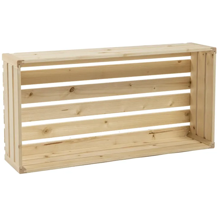 Holz Zollhaus Caisse au bois L 70 x 35 cm Bois suisse